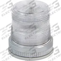 EDWARDS SIGNALING Warning Light: LED, 120V AC, 4 5/8 in Overall Ht, 4 1/2 in Overall Dia, Clear (MPN 105XBRiRGA120A). Key specifications — Operating Voltage: 120V AC; Brand: EDWARDS SIGNALING; Lens Color: Clear; For Hazardous Location: Class III; Mounting Location: Wall Mount.