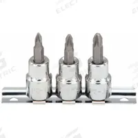 WESTWARD Socket Bit Set: 1 - 25 Pieces, 3/8 in Drive Size, 12 Pieces, #1 to #3 Tip Size Range, SAE (MPN 54TN89). Key specifications — attr1216280: Fixed Insert; attr1216283: WESTWARD; attr1225718: #1 to #3; attr1227491: 3/8 in.