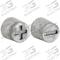 GROTE Connector Conversion: Straight, Top Post, Negative/Positive, Die Cast Steel/Lead (MPN 84-9131). Key specifications — Contact Material: Die Cast Steel; Alignment: Straight; Connection Type: Top Post; Polarity: Negative/Positive; Brand: GROTE.