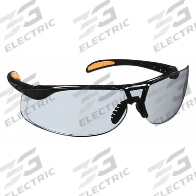 UVEX BY PIP Safety Glasses: Gray Lens, Frameless, Black Frame - Padded Comfort-Fit Safety Glasses