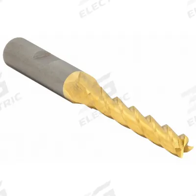 CLEVELAND Square End Mill: High Speed Steel, TiN Coated, 4 Flute, 13/32" Mill Dia - General Purpose High-Speed Steel Square End Mills