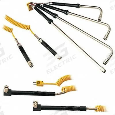 OMEGA Standard Thermocouple Probes: 900°F /0°C to 480°C, Type K, 6 in Probe Lg - Thermocouples for Surface Applications