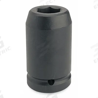 PROTO Impact Socket: 1 in Drive Size, SAE, 2 3/8 in Socket Size, 6-Point, Deep - 1" Drive Impact Sockets