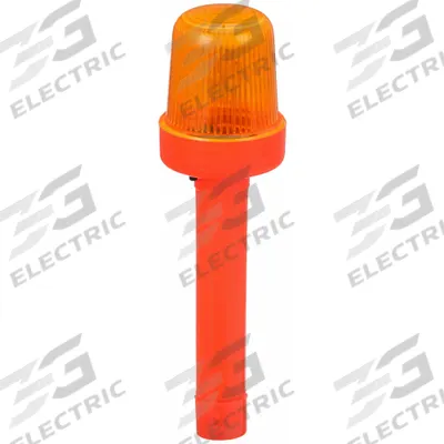 TOLCO Traffic Cone Light: MUTCD, 2 in Overall Ht, 1 3/4 in Overall Wd, Battery - Lights for Traffic Cones