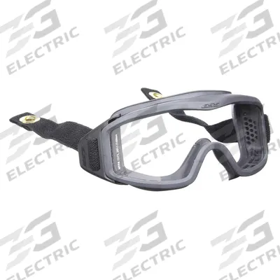 ESS Safety Goggles: Clear, Anti-Fog/Chemical-Resistant/Scratch-Resistant, Indirect Venting - Standard Firefighting Safety Goggles