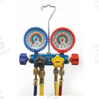 IMPERIAL Manifold Gauge: 4 Valves, 4 Hoses, Series 600, For R-12/R-22/R-502 (MPN 651-C). Key specifications — Product Type: Manifold Gauge Set; For Refrigerant Type: R-22; Brand: IMPERIAL; Gauge Boots: Yes.