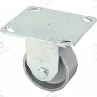 APPROVED VENDOR Plate Caster: Swivel, No Brake, Iron, 3 in Wheel Dia., 1 1/4 in Wheel Wd, Slot (MPN P12R-C030R-P3). Key specifications — Brand: APPROVED VENDOR; Wheel/Tread Color: Silver; Roll Up: Swivel.