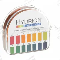 HYDRION pH Paper: 0 pH to 13 pH, 1.0 pH Resolution, 50 ft Overall Lg, 1/2 in Overall Wd, 150 Tests (MPN HJ613 0-13). Key specifications — pH Resolution: 1.0 pH; Brand: HYDRION.