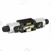 PARKER Hydraulic Directional Valve: 20 gpm Max Flow Rate, D03 NFPA Size, Three Positions, 24V DC (MPN D1VW002CNJW). Key specifications — attr1018253: PARKER; attr1018274: D03; attr1018249: D1VW002CNJW; attr1018289: D1VW.