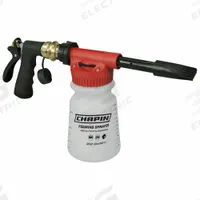 CHAPIN Handheld Sprayer: Spot, 1/4 gal Tank, Poly Tank, 25 ft Max Spray Distance, 40 psi, Adj Nozzle (MPN G5502). Key specifications — Brand: CHAPIN; Chemical Compatibility: Herbicide; Tank Material: Poly.