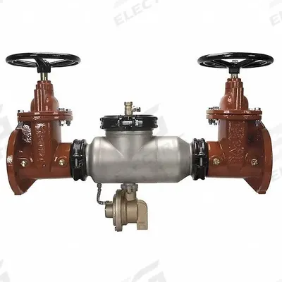 WILKINS Pressure Principle Backflow Preventer 21: 375AST, Std Configuration - Zurn RPZ Backflow Preventers