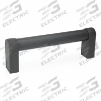 JW WINCO Pull Handle: Threaded Holes, Rear-Mount, 11.81 in Mounting Hole Center to Center, Black (MPN 28W300AT0K/A). Key specifications — Screw Size: M8; Brand: JW WINCO; Color: Black; _Leg Style: Black Powder-Coated Aluminum.