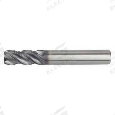 WIDIA HANITA Corner Chamfer End Mill: Carbide, AlTiN Coated, 4 Flute, 4 mm Mill Dia - Fast-Cutting Carbide Corner-Chamfer End Mills for Steel & Cast Iron
