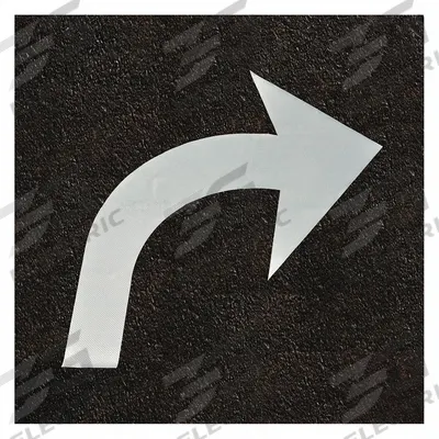 3M Pavement Tape Symbols & Legends: Pressure Sensitive Adhesive, 2 5/8 yd Lg - Pavement Symbols & Legends Tape
