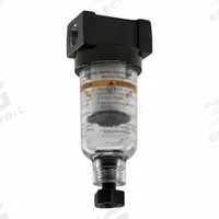 PARKER Filter: Coalescing, 1/4 in NPT, 0.01 micron, 20 scfm, 150 psig Max Op Pressure, Plastic Bowl (MPN 10F11ED). Key specifications — attr110055: 10; attr110024: Twist Drain; attr110008: PARKER.