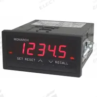 MONARCH Panel Tachometer: 5 RPM Min RPM, 999,999 RPM Max RPM, 0.001% of Reading RPM Accuracy, 5V DC (MPN 6141-113110). Key specifications — Input Voltage: 100V to 240V AC; Output Voltage: 5V DC; RPM Accuracy: 0.001% of Reading; Brand: MONARCH.