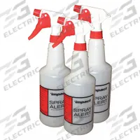 IMPACT Trigger Spray Bottle: 24 oz Container Capacity, Stream, White, Red, 10 in Dip Tube Lg, 3 PK (MPN 5024SS-AS005). Key specifications — Imprinting: No Imprinting; Bottle Color: White; Sprayer Color: Red; Graduation Markings: Yes; Legend: Trigger Spray Bottle; Brand: IMPACT; Product Type: Trigger Spray Bottle.