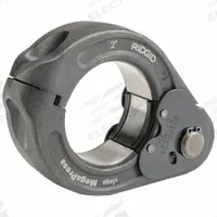 RIDGID Press Ring: 2 in Pipe, Stainless Steel, For Viega MegaPress, Extended/Std Tool Types (MPN 37983). Key specifications — attr518773: Rings; attr518762: Stainless Steel; attr518771: Steel; attr518761: Viega MegaPress; attr518760: RIDGID.