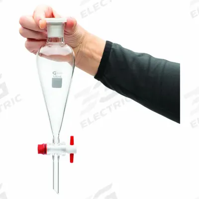 APPROVED VENDOR Separatory Funnel: Borosilicate Glass, 125 mL, 21 mm, 12 mm - Separatory Funnels