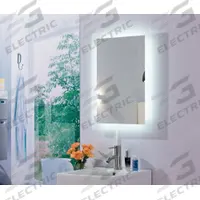 KETCHAM Bathroom Mirror: Rectangular, Glass, 36 in Overall Ht, 24 in Overall Wd, 1 3/4 in Overall Dp (MPN LUM-2436). Key specifications — attr1325493: KETCHAM; attr1325471: Glass; attr1325473: Frosted; attr1348774: Side; attr1325491: Yes.