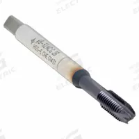 CLEVELAND Spiral Point Tap: #8-32 UNC, 2B, 3 Flute, Plug Chamfer, TiAlN Coated Cobalt (MPN C86108)