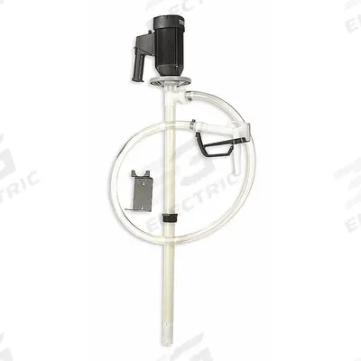 Dayton Electric Drum Pump: Pump with Hose & Nozzle, 1 1/10 hp HP, 110 V AC, 15 gpm - Centrifugal Electric Drum Pumps