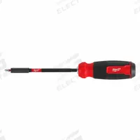 MILWAUKEE Multi-Bit Screwdriver: Phillips/Slotted/Square/Torx Tip, 13 Tips, 1 1/2 in Overall Lg (MPN 48-22-2915). Key specifications — attr1205339: T10; attr1205303: MILWAUKEE.