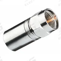 POWER FIRST Coaxial Connector: Male, Connector, Silver, Compression, RG-6, 1 GHz Max Freq, 50 PK (MPN 4PCZ5). Key specifications — Product Type: Connector; Brand: POWER FIRST; Color: Silver; Finish: Nickel-Plated; Gender: Male.