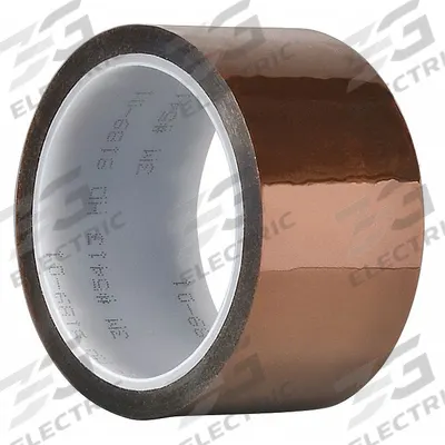 3M Electrical Tape: 1/2 in Wd, 36 yd Lg, 2.7 mil Thick, Polyimide Film - High-Temperature Electrical Tape