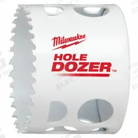 MILWAUKEE Hole Saw: 2 9/16 in Saw Dia., 3.5 Teeth per Inch, 1 5/8 in Max. Cutting Dp, Bi-Metal (MPN 49-56-9632). Key specifications — attr1098070: 3.5; attr1098087: MILWAUKEE; attr1098073: 5/8"-18.
