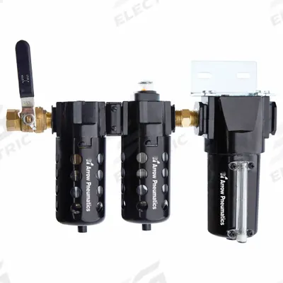 ARROW PNEUMATICS Desiccant Drying System: 3-Stage, 1/2 in, 5 scfm - Multi-Stage Refillable Desiccant Compressed Air Dryers