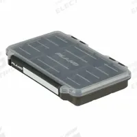 PLANO Compartment Box: 10 7/8 in x 7 1/4 in x 1 3/4 in, Black/Clear, 39 Compartments, Single Latch (MPN P000264). Key specifications — Color: Black/Clear; Brand: PLANO; Material: Plastic.