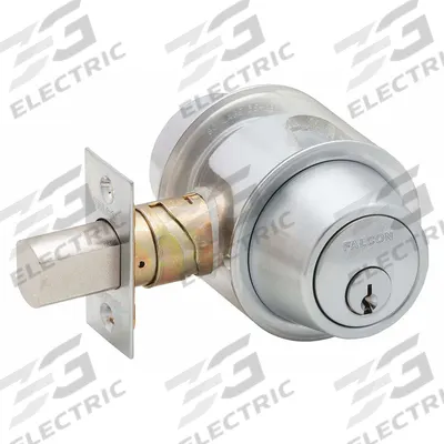 FALCON LOCK Deadbolt Lock: Cylindrical, 1 7/8 in Door Thick - Max - Standard Cylindrical Deadbolts
