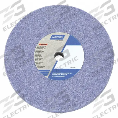 NORTON Straight Grinding Wheel: Type 1, 6" x 3/4" x 1/2", 32A60-KVBE - Grinding Wheels for Moderate-to-Heavy Grinding of Tool Steels