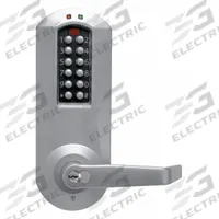 E-PLEX Electronic Keyless Lock: Keypad, ADA Compliant, Chrome (MPN E5031SWL626-41). Key specifications — Product Type: Electronic Keyless Lock; Manufacturer Part Number: E5031SWL626-41; Access Method: Keypad; Key Override Options: Large Format Removable Cores; Small Format Interchangeable Core.