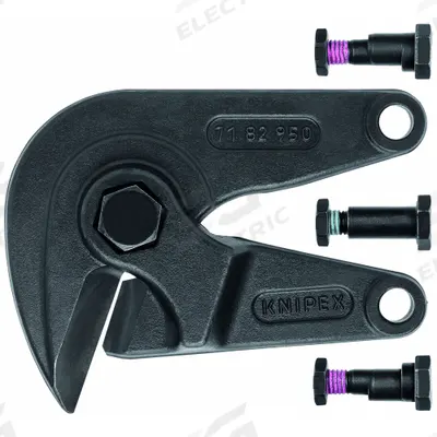 KNIPEX Replacement Concrete Mesh Head: For 7/16 in Max Dia Medium Steel - Bolt Cutter Heads & Accessories