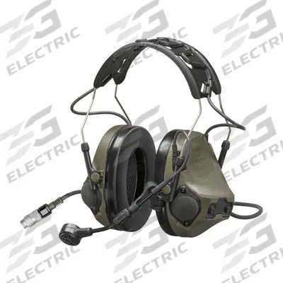 3M Headset: Over the Head, Helmet Mounted Earmuff, 23 dB NRR, Wired, Listen/Talk - Tactical Over-the-Head Headsets for Communication