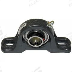 TIMKEN Pillow Block Bearing: 3/4 in Bore, Cast Iron, Set Screws, 1 1/4 in Shaft Ht, 5 in Overall Lg (MPN SAK 3/4). Key specifications — Brand: TIMKEN; Mounting Bolt Size: 3/8 in; System of Measurement: Inch.