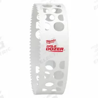 MILWAUKEE Hole Saw: 6 in Saw Dia., 3.5 Teeth per Inch, 1 5/8 in Max. Cutting Dp, Bi-Metal (MPN 49-56-0253). Key specifications — attr1098070: 3.5; attr1098087: MILWAUKEE.