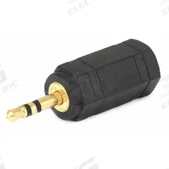 MONOPRICE Audio Adapter: (1) 3.5 mm Mono Male x (1) 3.5 mm Stereo Female Adapter, Black (MPN 7128). Key specifications — Product Type: Audio Adapter; Manufacturer Part Number: 7128; Brand: MONOPRICE; End 1 Connection Type: 3.5 mm Mono Male; End 2 Connection Type: 3.5 mm Stereo Female.