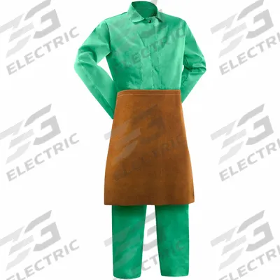 STEINER Welding Apron: Waist Apron, 24 in Lg, Brown, Cowhide, 3 oz/sq ft Fabric Wt - Leather Welding Waist Aprons