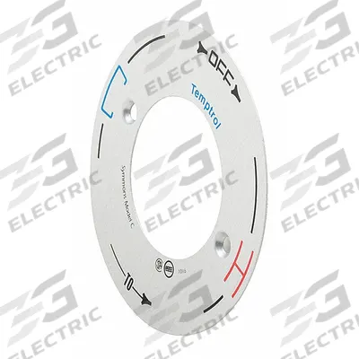 SYMMONS Faucet Temperature Indicator Decal: Chrome Finish - Trim Parts & Decals for Bathtubs & Showers