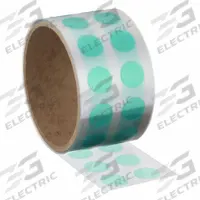 3M Film Tape: Disc, 5/8 in Dia, 3.2 mil Thick, Polyester Film, Silicone, Green, 250 PK (MPN 8992). Key specifications — Series: 8992.