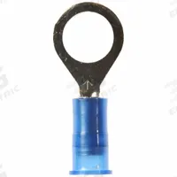 3M Ring Terminal: Blue, Nylon Insulation, 5/16 in Stud Size, 16 AWG to 14 AWG Wire Sizes, 1,000 V (MPN MNG14-516R/SK). Key specifications — attr1308027: 3M.