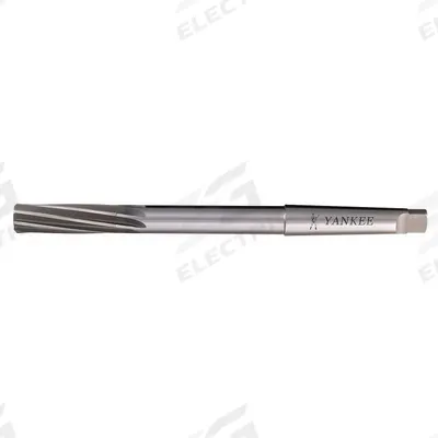 YANKEE Chucking Reamer: 0.375 in Dia, 3/8 in, Spiral Flute, High Speed Steel - Morse Taper-Shank Spiral-Flute High-Speed Steel Chucking Reamers