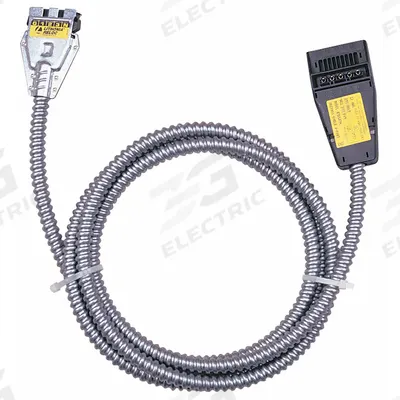 LITHONIA LIGHTING 2-Port Cable: 31 in Lg, 7/16 in Wd, 2 1/4 in Ht - Cords & Wiring for Bay Lights
