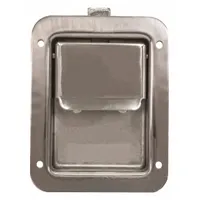 BUYERS PRODUCTS Vehicle Storage Latch: Paddle Latch, Truck Boxes, 5 1/2 in Overall Ht, Silver, Keys (MPN N3885). Key specifications — Type: Paddle Latch; Compatible with Manufacturer Model No.: 7707616; Compatible with Product Type: Truck Boxes; Includes: Keys; Material: Stainless Steel; Color: Silver; Brand: BUYERS PRODUCTS.