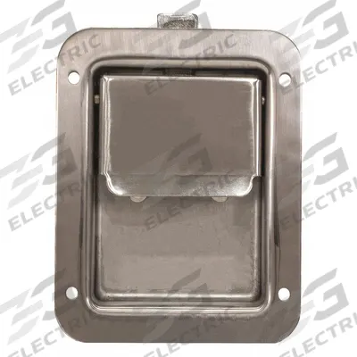 BUYERS PRODUCTS Vehicle Storage Latch: Paddle Latch, Truck Boxes, 5 1/2 in Overall Ht, Silver - Truck Storage Locks & Latches