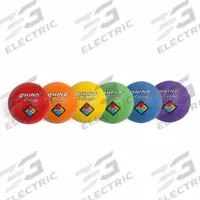 CHAMPION SPORTS Playground Ball/Dodgeball Set: 8 1/4 in Overall Dia, Rubber, Official Size and Wt (MPN PGSET)