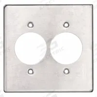 HUBBELL KILLARK Weatherproof Cover: Copper-Free Aluminum, FD/FS, Round Receptacles, 2 Gangs, 3R (MPN 2FR). Key specifications — Brand: HUBBELL KILLARK; Color: Gray; Compatible with Product Type: Round Receptacles; Compatible with Series: FS; Mounting Orientation: Horizontal or Vertical.